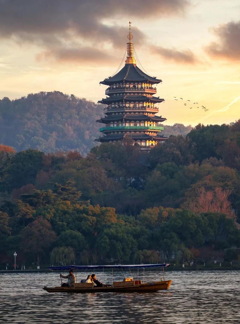 Lago del Oeste en Hangzhou